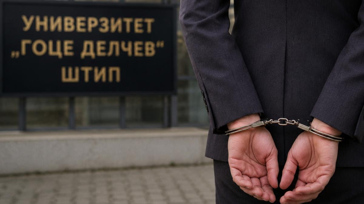 Уапсена професорка на штипскиот универзитет при примање поткуп од 300 евра од студент од Турција