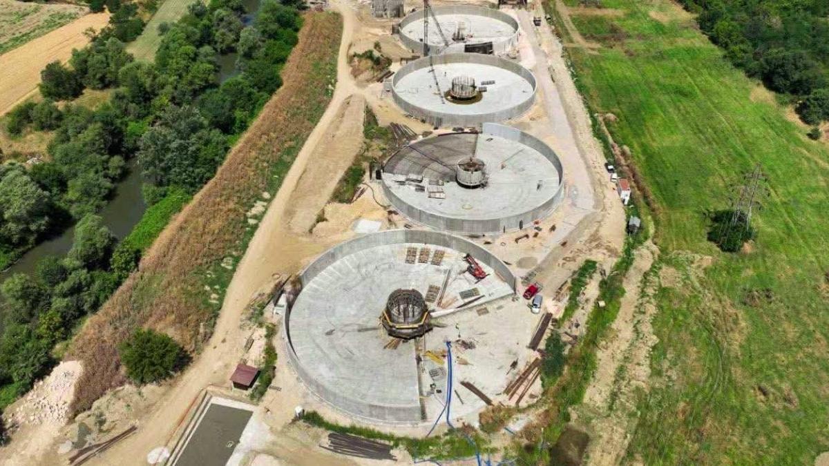 Изградбата на Пречистителната станица во Скопје е со прогрес од 40 проценти, ќе биде готова до 2028 година