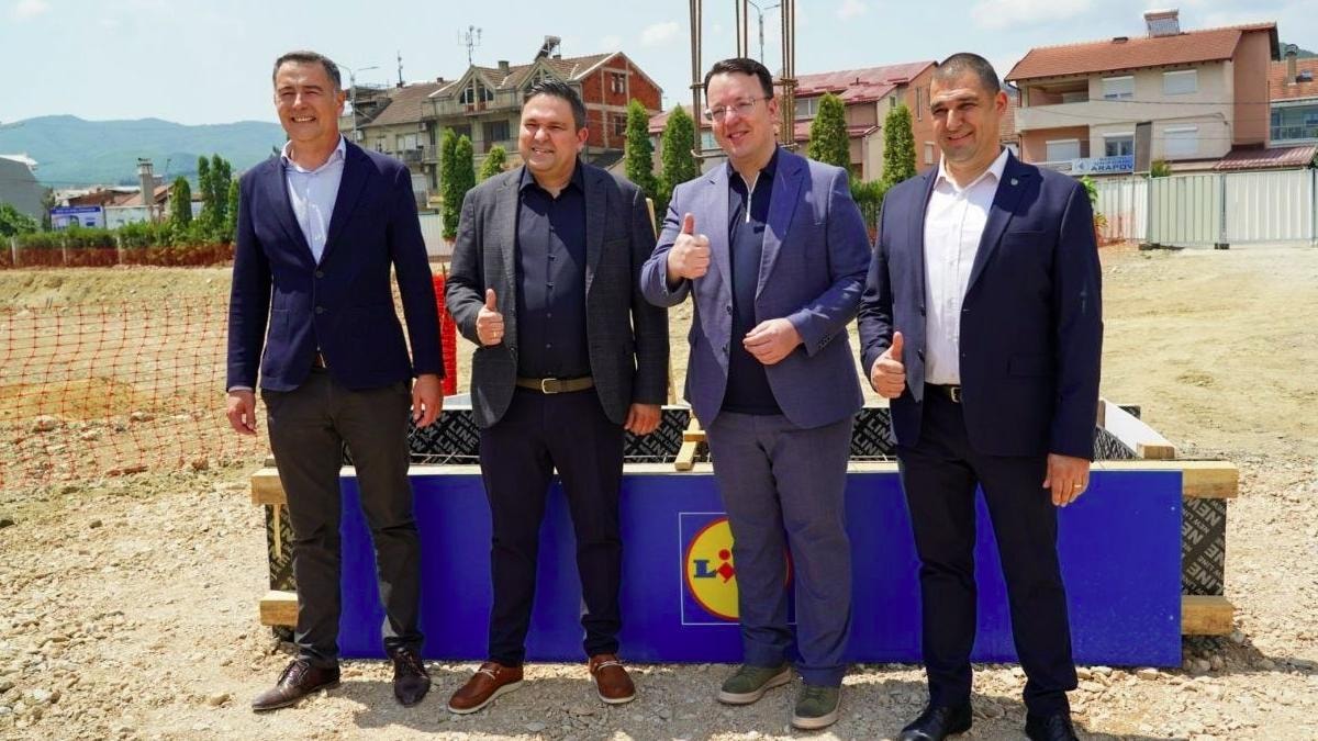 Првите „Лидл“ маркети ќе се отворат околу Нова Година: Денес поставен камен-темелник на нов „Лидл“ маркет во Струмица